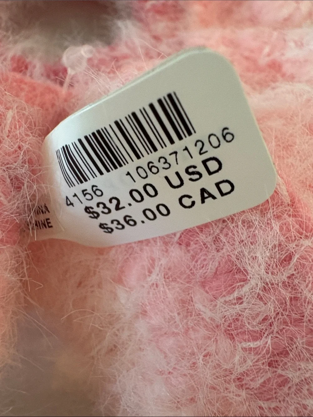 Anthropologie Handmade Pink Fuzzy Knit Scrunchies - Set of 2